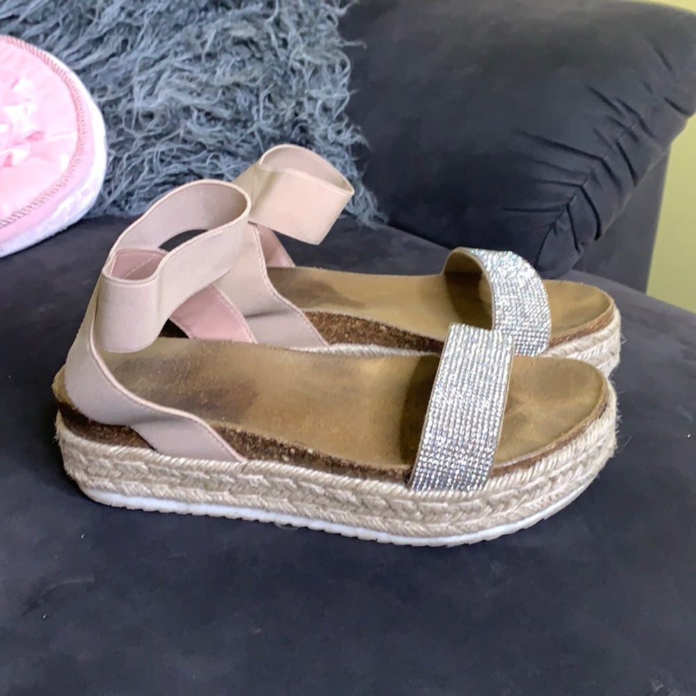 Platform wedge sandal